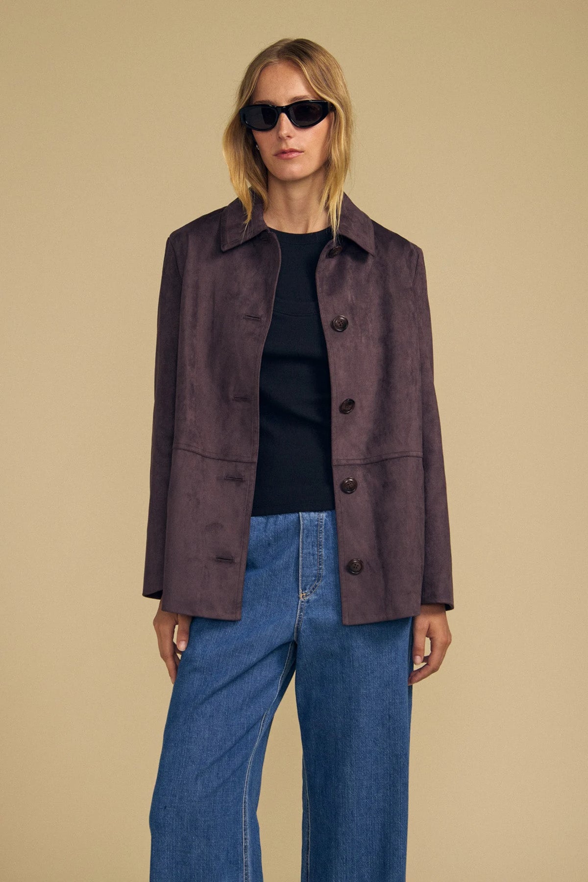 Wendolyn Faux Suede Jacket Jackets &amp; Coats Velvet by Graham &amp; Spencer