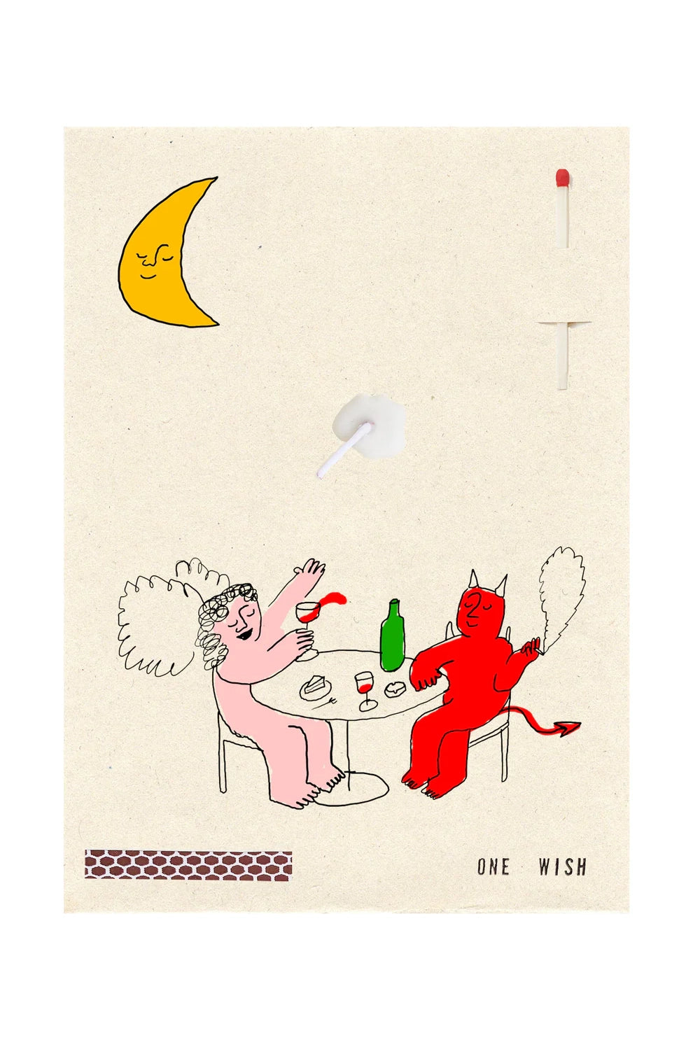 Angel Devil Dinner Card