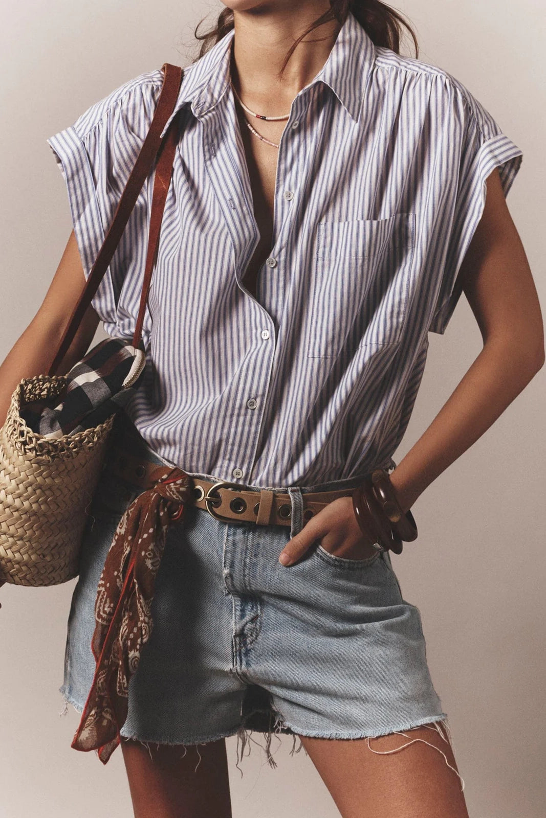 Blue Aggie Lexi Shirt Shirts &amp; Tops Xirena