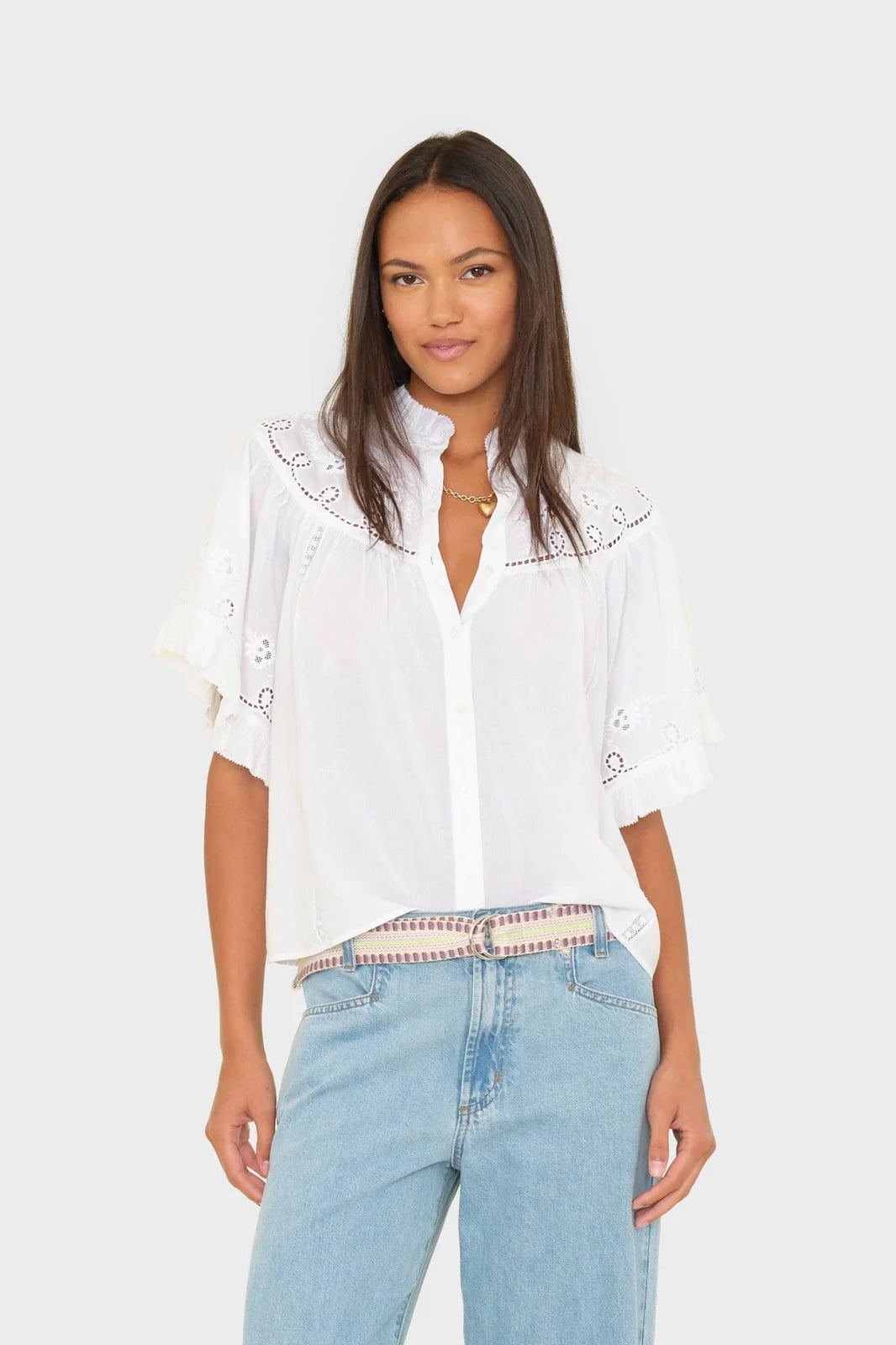 White Mae Shirt Shirts & Tops Xirena