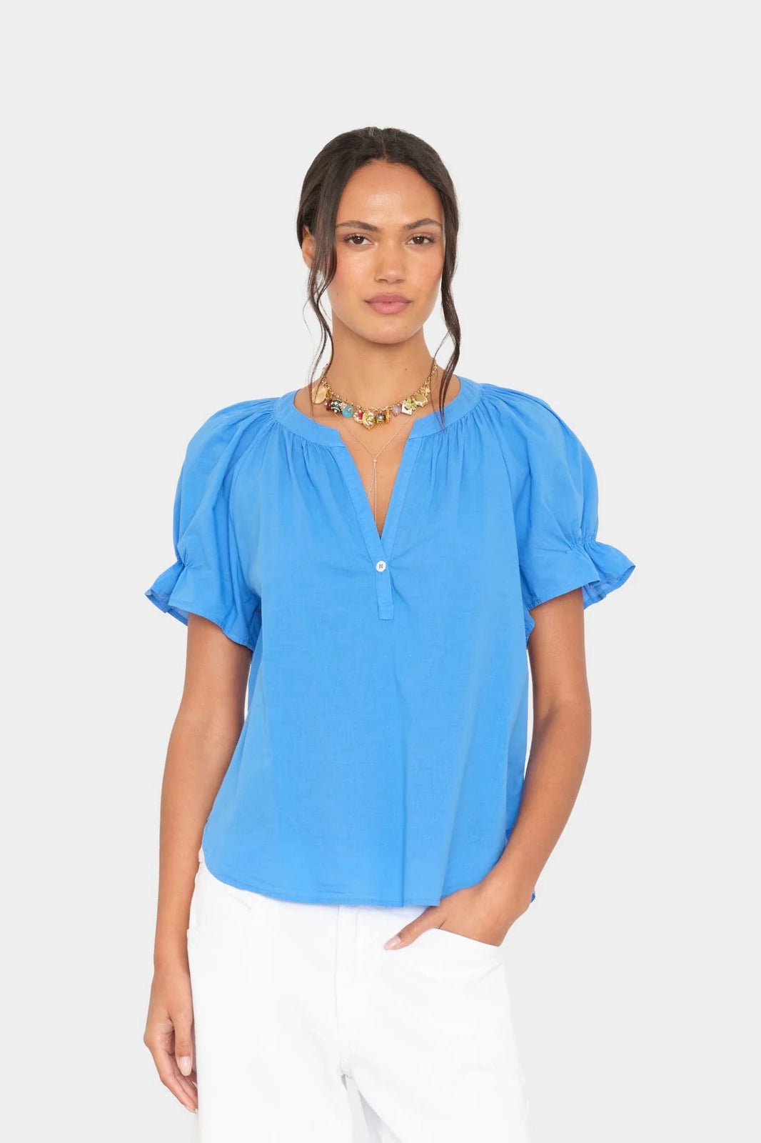 Capri Blue Astryde Top Shirts & Tops Xirena